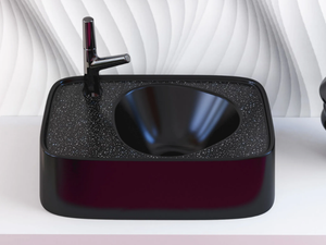 PEBBLE - Countertop single Luxolid® washbasin _ Relax Design